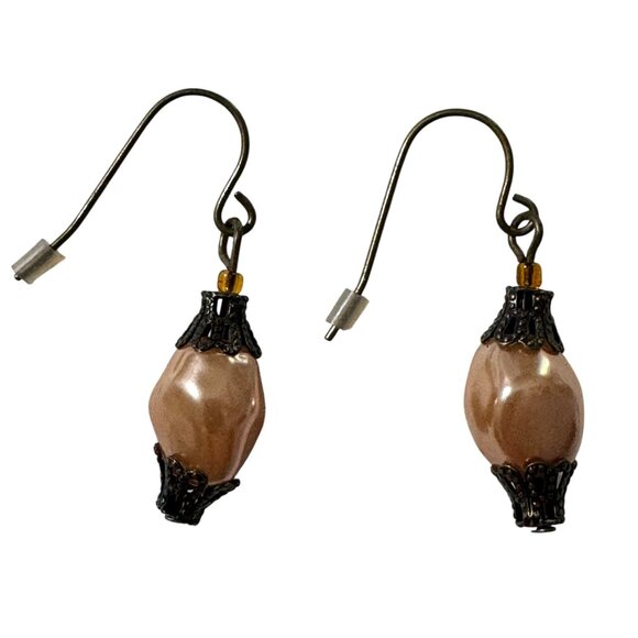 Layered Avon Necklace & Earrings Set With Shell Accents Jewelry In Box Vintage - Picture 5 of 16